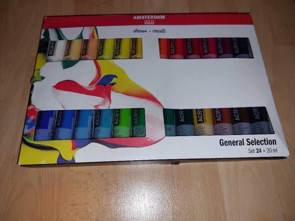 Amsterdam Acrylverf + Faber Castell penselenset, Ophalen of Verzenden, Nieuw, Acrylverf