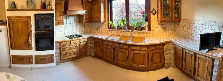 ingerichte keuken, Huis en Inrichting, Keuken | Complete keukens, Gebruikt, U-keuken, Kunststof, Ophalen