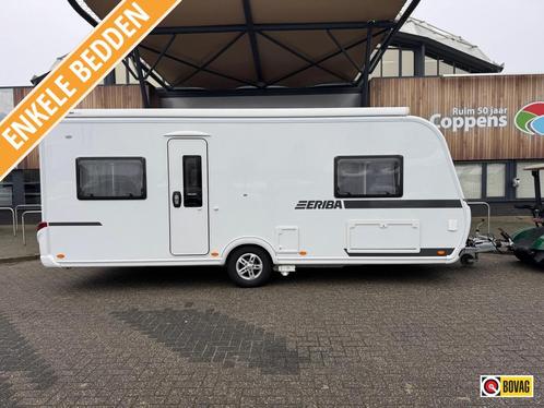 Eriba Nova Trend 530 2020 MEGA COMPLEET!, Caravans en Kamperen, Caravans, tot en met 4, 1500 - 2000 kg, Rondzit, Eriba, 2 aparte bedden