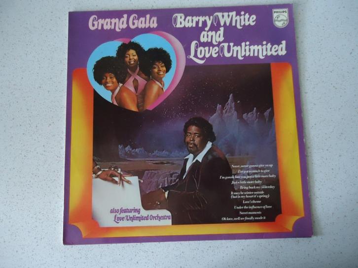 LP van "Barry White and Love Unlimited" Grand Gala anno 1973, Cd's en Dvd's, Vinyl | R&B en Soul, Gebruikt, Soul of Nu Soul, 1980 tot 2000