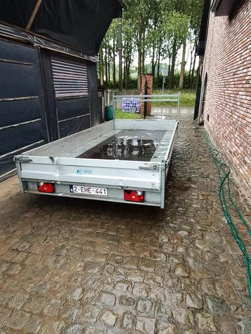 Kerenzo aanhangwagen 750kg 4m x 1m90, Auto diversen, Aanhangers en Bagagewagens, Ophalen, Gebruikt