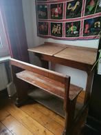 Houten schoolbank, Maison & Meubles, Bureaux, Enlèvement, Utilisé, Bureau
