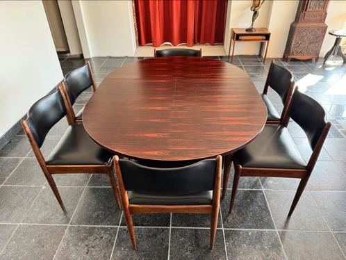 Deense eetkamer Danish design, Huis en Inrichting, Complete eetkamers, Gebruikt, 4 tot 6 stoelen, Ophalen
