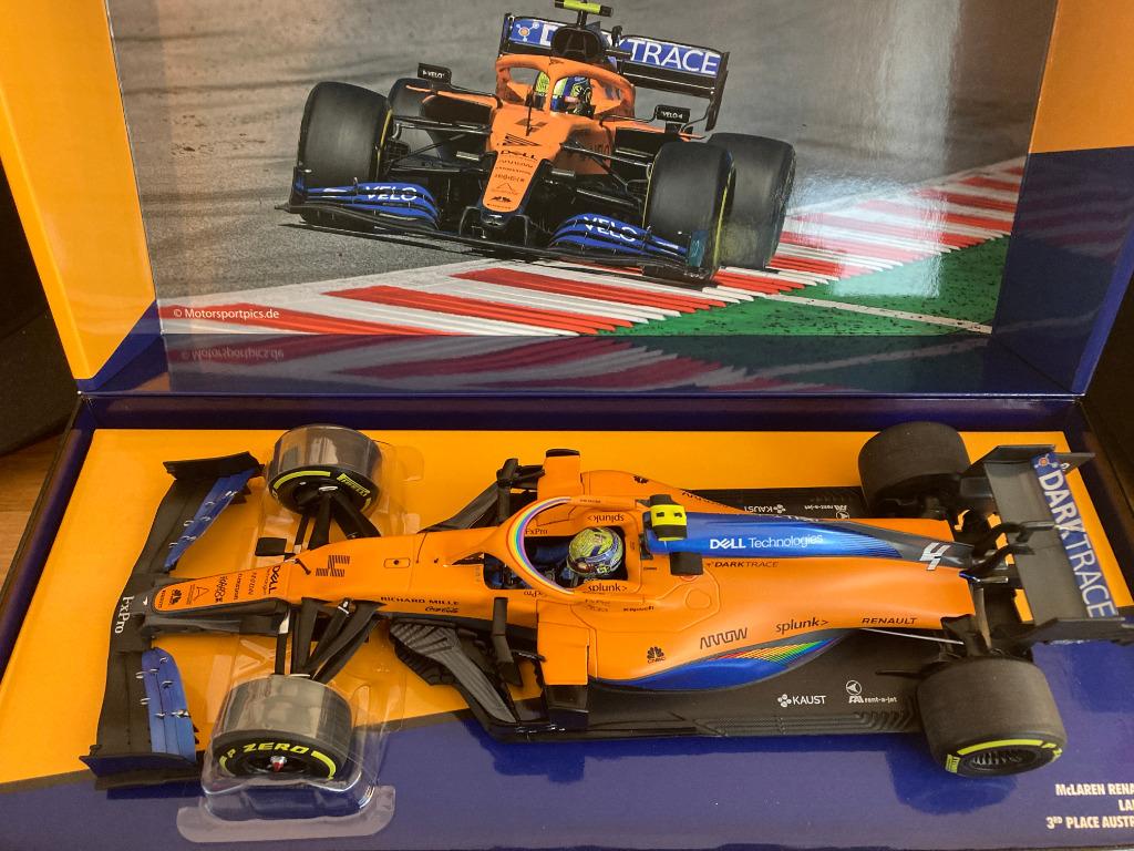 Miniature F1 Minichamps 1:43 – McLaren MCL35 Lando Norris, GP Autriche 2020 (CK Edition)