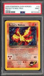 Rocket's Moltres Holo PSA 9 - 12/132 - Gym Heroes 2000, Hobby en Vrije tijd, Verzamelkaartspellen | Pokémon, Verzenden, Zo goed als nieuw