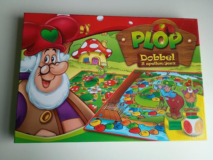 Plop dobbel 2 spellen 2-6 spelers, Hobby en Vrije tijd, Gezelschapsspellen | Bordspellen, Zo goed als nieuw, Ophalen of Verzenden