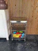 Bbq wijn bijzettafel inox, Tuin en Terras, Ophalen, Gebruikt