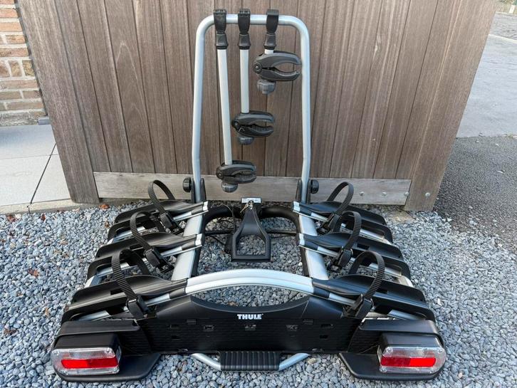 Thule fietsendrager euroway 923 voor 3 fietsen!! 51kg laadv., Auto diversen, Fietsendragers, Zo goed als nieuw, Trekhaakdrager