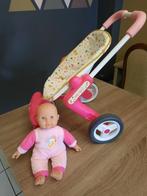 Baby nurse pop met kinderwagentje., Kinderen en Baby's, Ophalen, Zo goed als nieuw, Babypop