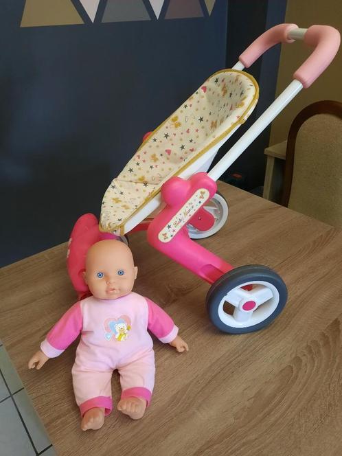 Baby nurse pop met kinderwagentje., Kinderen en Baby's, Speelgoed | Poppen, Zo goed als nieuw, Babypop, Ophalen