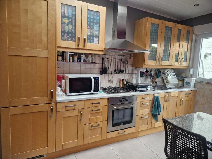 Cuisine Ikéa semi équipée à vendre pour 50€, Huis en Inrichting, Keuken | Complete keukens, Gebruikt, U-keuken, Bruin, Overige materialen