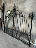 Unieke prachtige grote poort met palen en zijstukken !!, Enlèvement, Utilisé, Fer, Porte du jardin