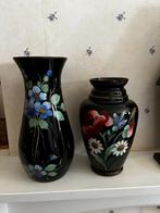 set zwarte vazen, Antiquités & Art, Antiquités | Vases, Enlèvement