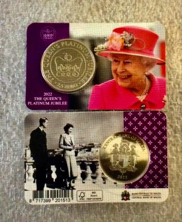 2X 2,5€ Malta…Platin Jubilee…Queen Elisabeth II…, Autres matériaux