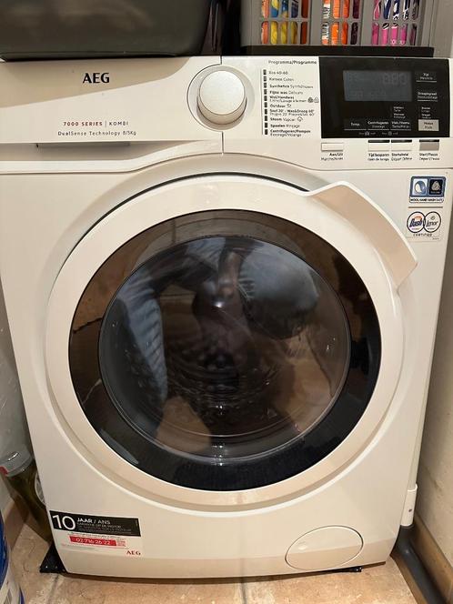 AEG Combi Dualsense serie 7000 A L7WBG856W, Electroménager, Lave-linge, Comme neuf, Chargeur frontal, 6 à 8 kg, Programme lavage à la main