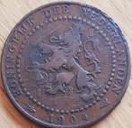 NEDERLAND : 1 CENT 1904 KM 132.1, Postzegels en Munten, Verzenden, Koningin Wilhelmina, 1 cent, Losse munt