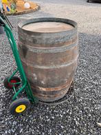 Tonneau en chene H : 1m larg : 75 cms (au plus large), 150 liter of meer, Ophalen, Gebruikt, Hout