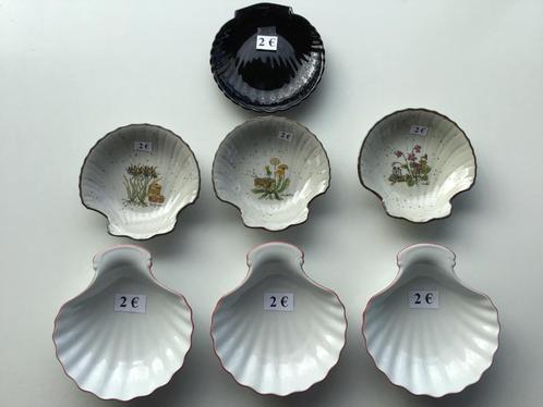 7 mooie schelpen schaaltjes aan 2 euro per schaaltje, Huis en Inrichting, Keuken | Servies, Zo goed als nieuw, Ophalen of Verzenden