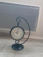 Dubbele klok  station type, Ophalen, Gebruikt, Analoog, Staande klok