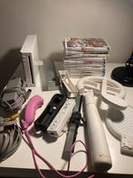 Wii console RVL-001 met controller, nunchuck en 10 games, Games en Spelcomputers, Spelcomputers | Nintendo Wii, Ophalen of Verzenden