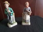 opa en oma beeldje porcelein geen merk onderaan, Verzamelen, Ophalen of Verzenden, Gebruikt