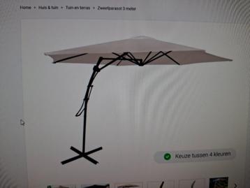  tuinparasol beschikbaar voor biedingen