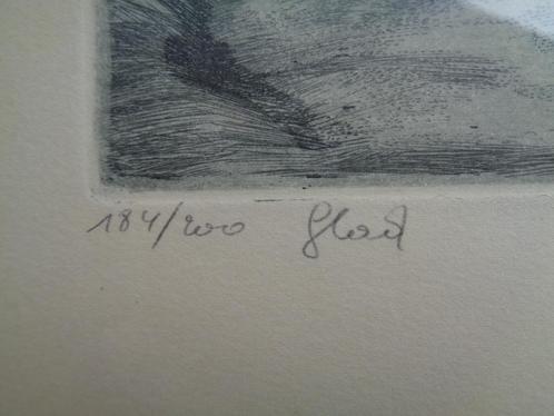 Ets Emiel de Cooman, Antiek en Kunst, Kunst | Etsen en Gravures, Ophalen