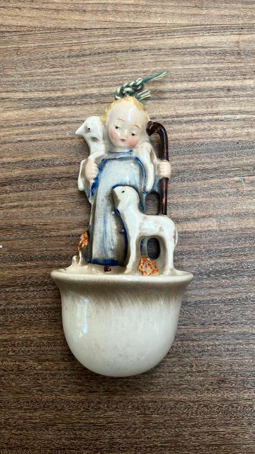 Antiek wijwatervatje - MJ Hummel, Verzamelen, Religie, Zo goed als nieuw, Beeld(je), Ophalen of Verzenden