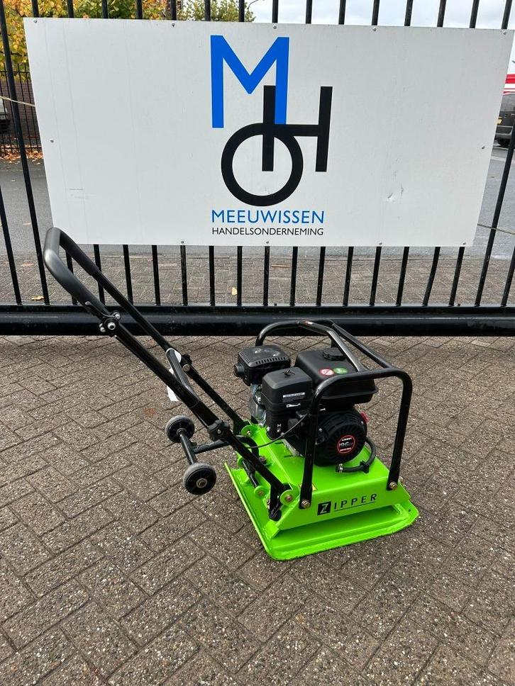 Zipper ZI-RPE90C benzine trilplaat met wielstel 1500KG ZGAN, Tuin en Terras, Hand-tuingereedschap, Zo goed als nieuw, Overige soorten