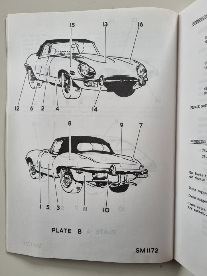 Sprare Parts Catalogue JAGUAR 'E' Type Series 2, Auto diversen, Handleidingen en Instructieboekjes, Verzenden