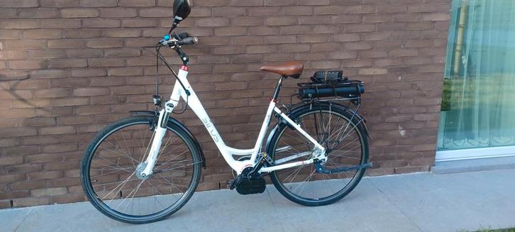 Elektrische fiets met Bosch middenmotor nieuwe accu, Fietsen en Brommers, Elektrische fietsen, Gebruikt, Overige merken, 47 tot 51 cm