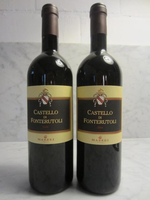 Château de Fonterutoli 2004 (2x75cl), Collections, Vins, Comme neuf, Vin rouge, Italie, Pleine, Envoi