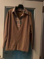 Beau cardigan /gilet avec chemise classe en cachemire /laine, Ophalen of Verzenden