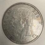 Munt Leopold II 5 Frank van 1873, Postzegels en Munten, Munten | België, Zilver, Ophalen of Verzenden, Losse munt, Zilver