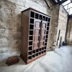 Vintage barkast / industriële vakkenkast / hoge kast, Huis en Inrichting, Ophalen of Verzenden