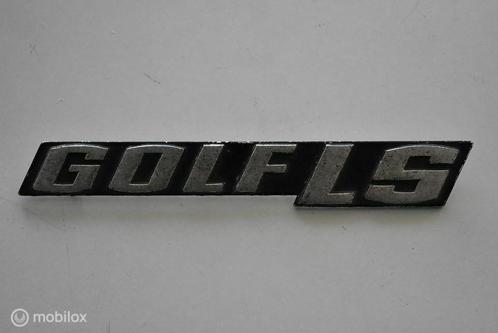 Aluminium "Golf LS" embleem Swallowtail 1974 1975 1976, Auto-onderdelen, Klein materiaal, Gebruikt, Ophalen of Verzenden