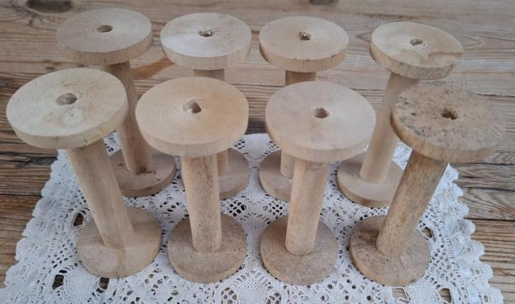 Nog 5 blank houten klossen, leuk om te beschilderen, Hobby & Loisirs créatifs, Bricolage, Utilisé, Matériel, Enlèvement ou Envoi