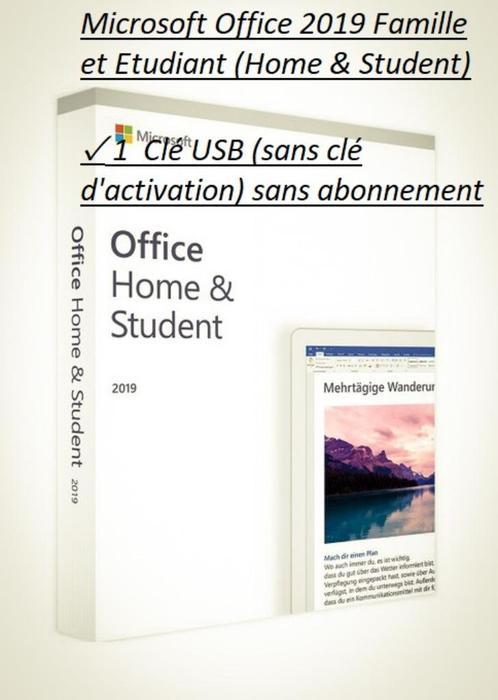 Microsoft Office 2019 voor thuisgebruik en studenten, Computers en Software, Office-software, Nieuw, Windows, Excel, OneNote, Powerpoint