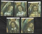 5 Postzegels Musicerende engelen België 2006 Kerstmis (II), Kerst, Ophalen of Verzenden, Gestempeld, 1e dag stempel