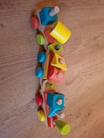 Houten treintje met blokken, Enlèvement