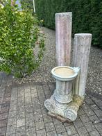 Uit beton vervaardigd set van 3 zuilen en 1 steun/staander, Ophalen