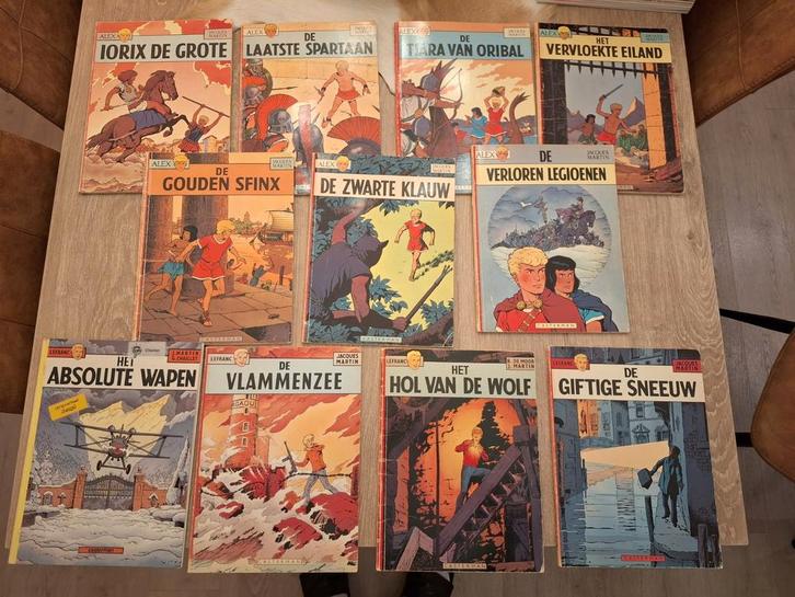 Lot van 11 lefranc/alex strips, Boeken, Stripverhalen, Gelezen, Ophalen of Verzenden