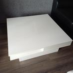 hoogglans witte salontafel, Huis en Inrichting, Tafels | Salontafels, Ophalen, Vierkant, Zo goed als nieuw, Minder dan 50 cm