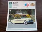 Lincoln- Fiches Edito Service période construction 1951-1992, Enlèvement ou Envoi, Comme neuf, Voitures