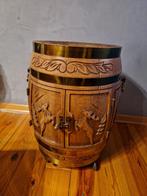 houte ton op wieltjes, Ophalen of Verzenden, Gebruikt