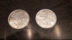 Paar munten 500fb 1980, 5 koningen, Frans/Nederlands., Zilver, Ophalen of Verzenden, Zilver, Losse munt
