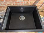 IKEA Inbouwspoelbak, zwart kwartscomposiet met sifon, Huis en Inrichting, Ophalen, Zwart