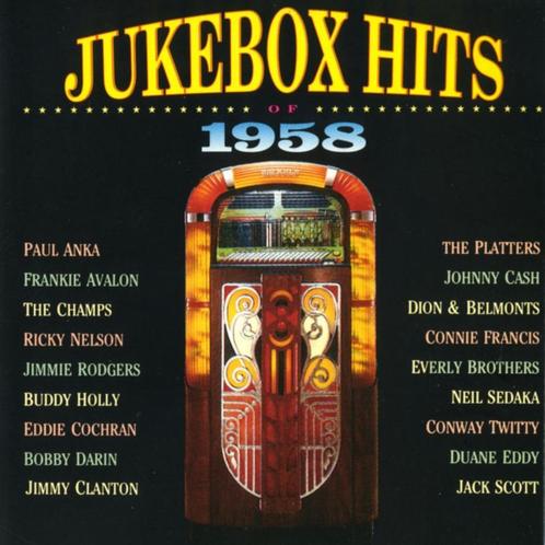 Jukebox Hits Of 1958 Cd = Mint, Cd's en Dvd's, Cd's | Pop, Zo goed als nieuw, Voor 1960, Ophalen of Verzenden