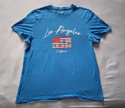 Te koop nieuw blauw T-shirt van Primark met print (maat: XL), Kleding | Heren, T-shirts, Nieuw, Maat 56/58 (XL), Blauw, Ophalen of Verzenden