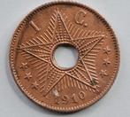 AV Pce CONGO BELGE KM#15  " 1 CENTME ALBERT IER " DE 1910, Enlèvement ou Envoi, Monnaie en vrac